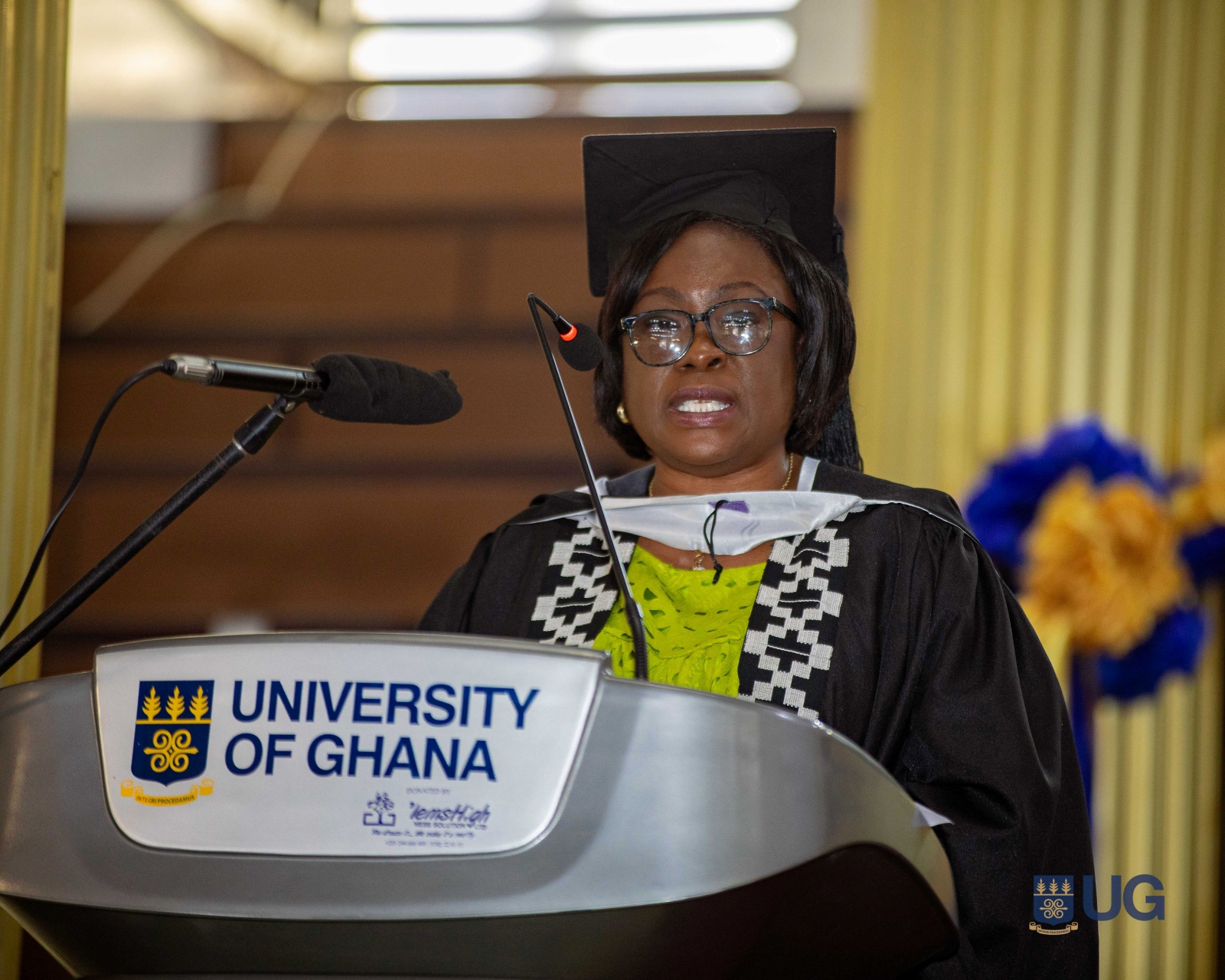 Registrar of the University, Mrs. Emelia Agyei-Mensah,