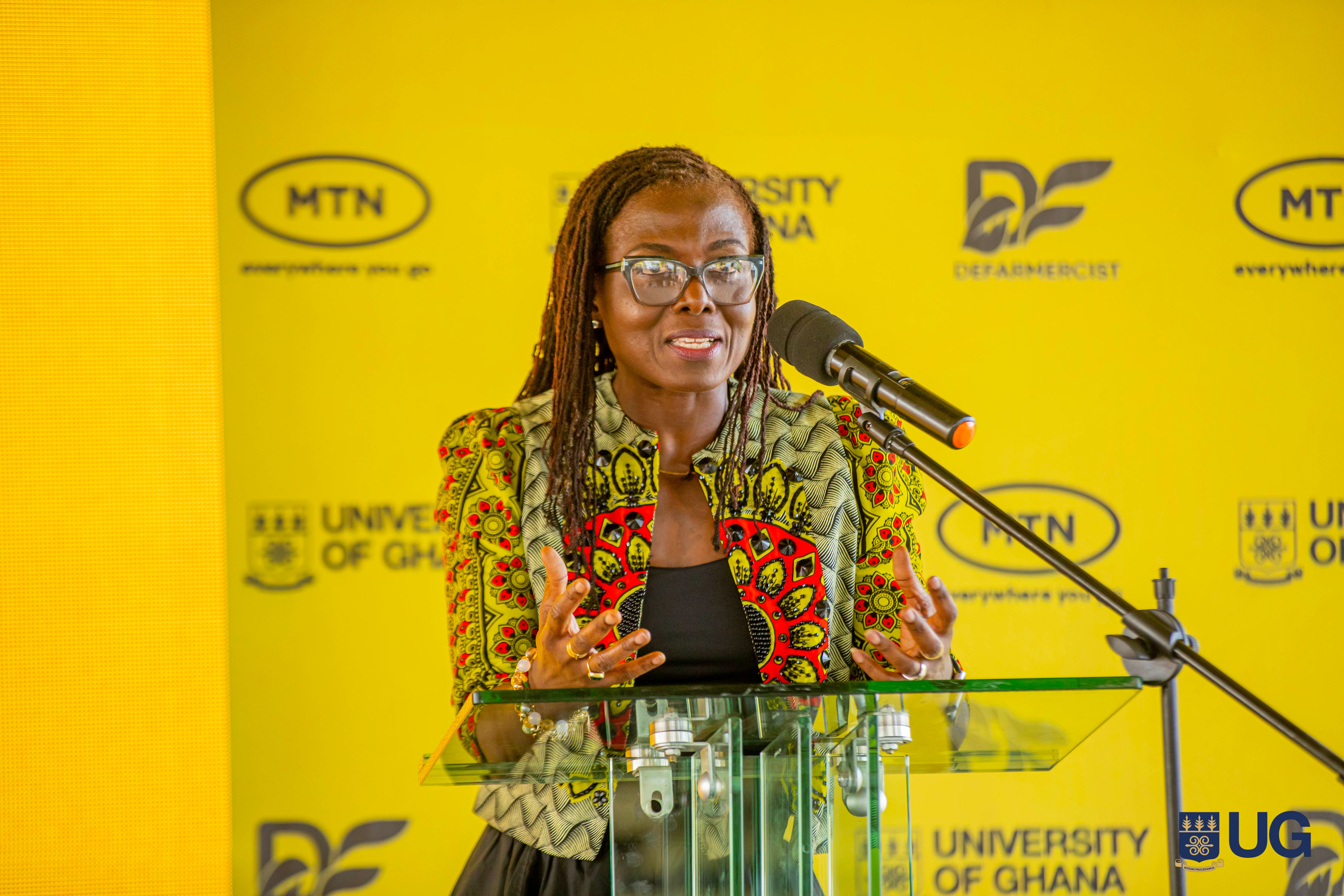 Madam Adwoa Wiafe, Chief Corporate Services and Sustainability Officer at MTN Ghana