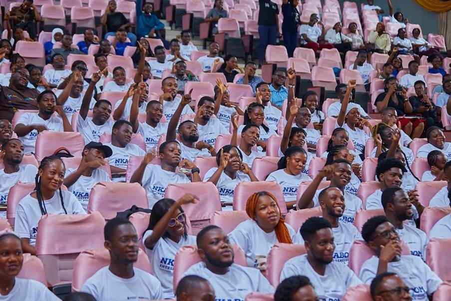  A section of the first cohort of the UG Nkabom entrepreneurship bootcamp 
