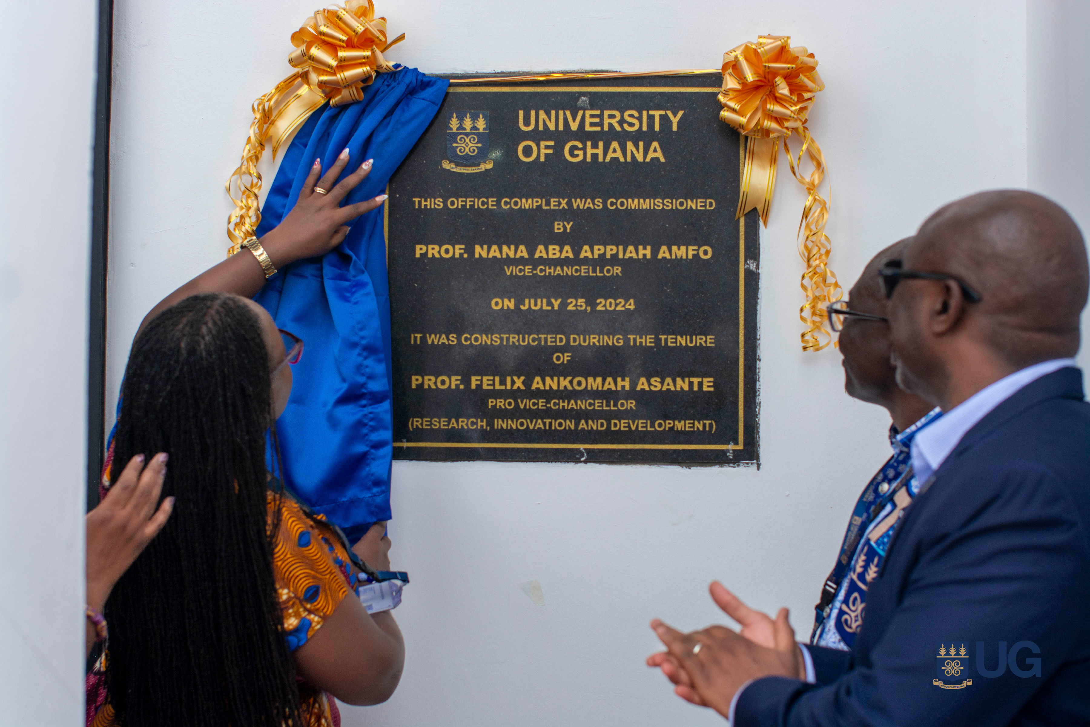 Unveiling of plaque 