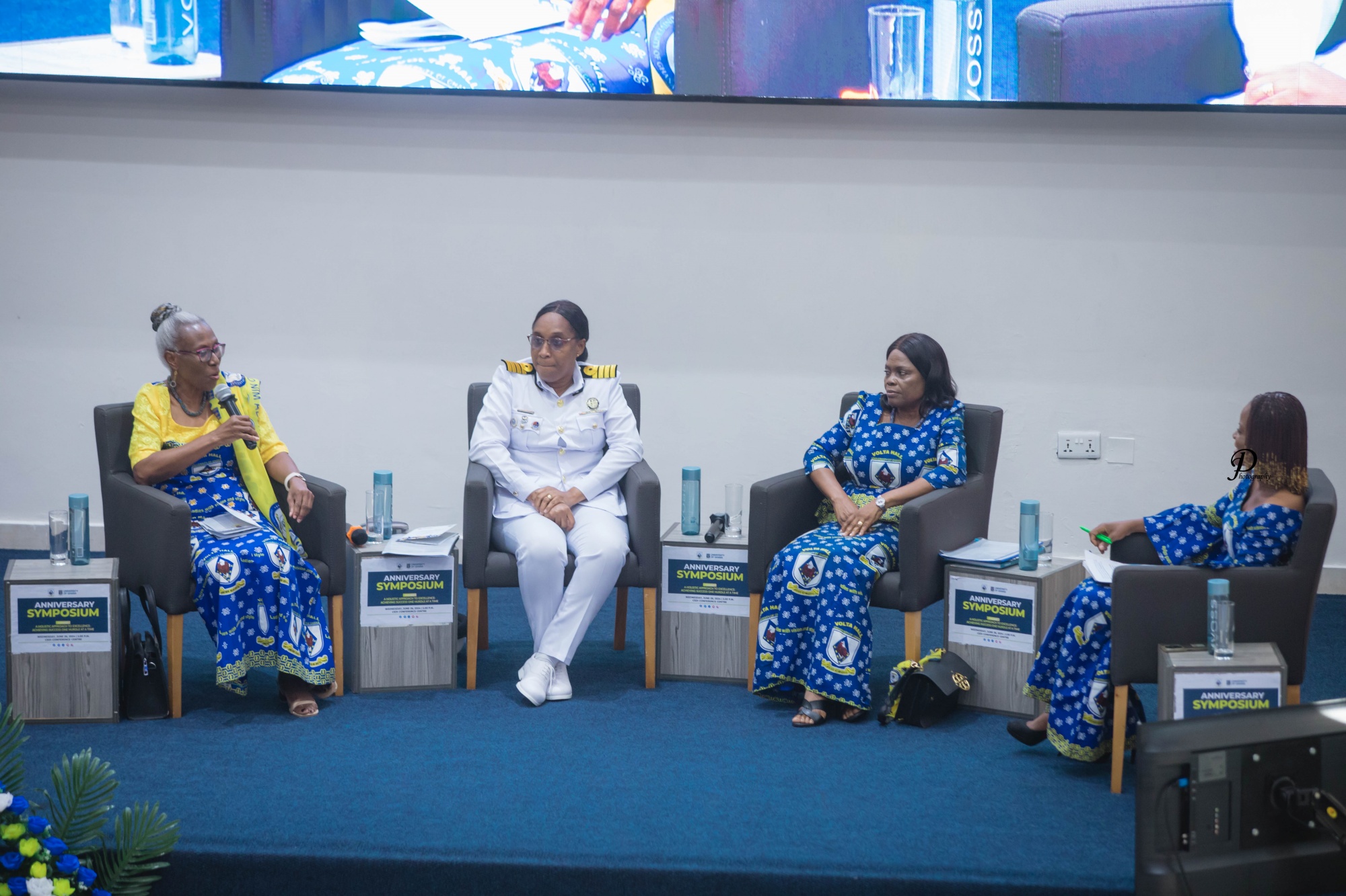 Prof. Mrs. Esther Sakyi-Dawson, Retired Justice Mrs. Agnes M.A. Dzordie and Naval Captain Naa Ayeley Akwei-Aryee 