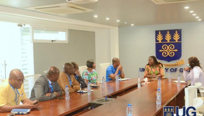 Round table discussion between ECG, Accra East and Vice Chancellor