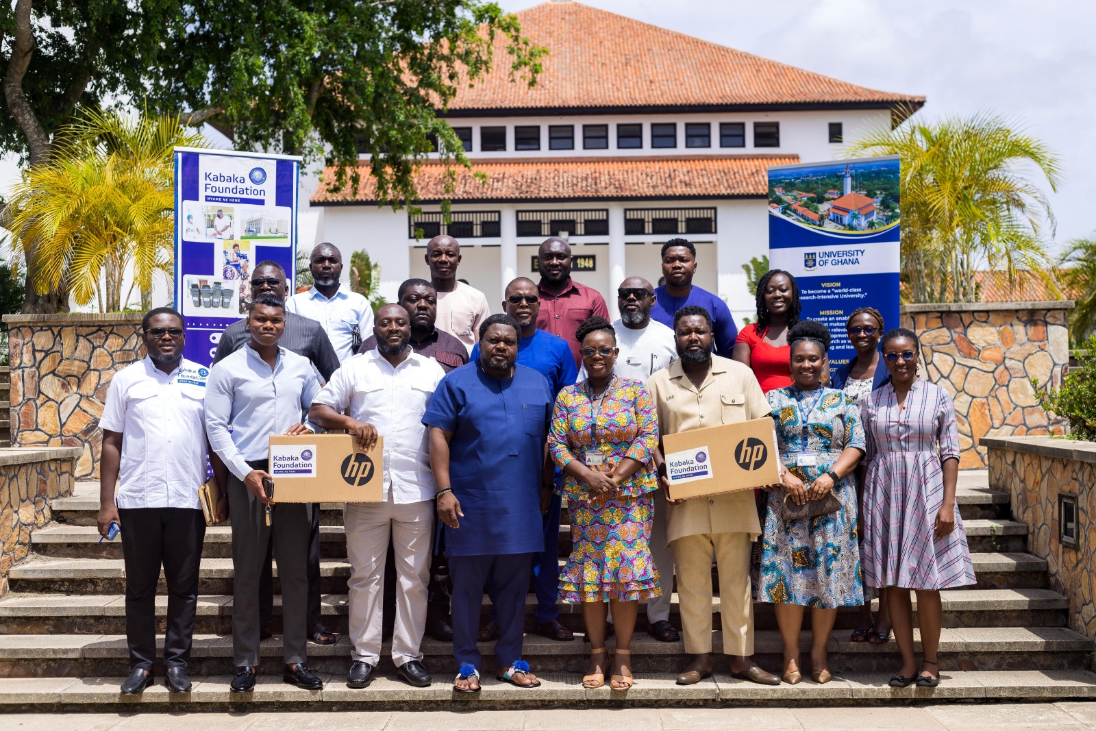 Kabaka Foundation Donates 20 Laptops in Support of 1S1L Initiative