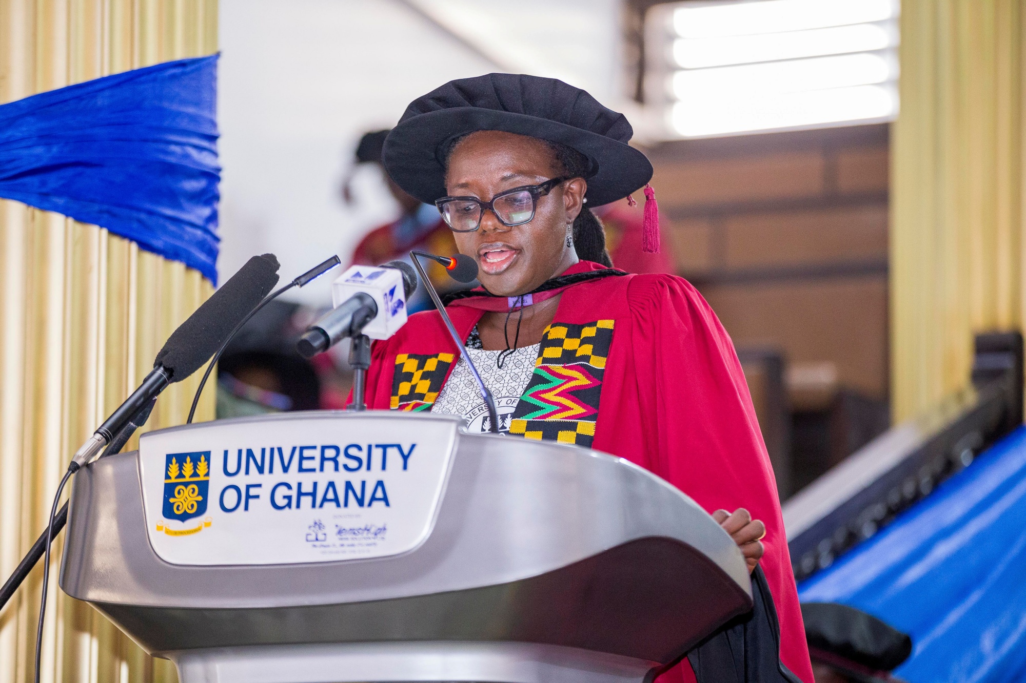 the Vice-Chancellor and Chairperson of the occasion, Prof. Nana Aba Appiah Amfo